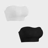 Sujetador bandeau sin costuras y sin tirantes: sin aros y antideslizante