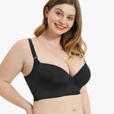 Sujetador push-up Yack Saint® con espalda alisadora – Negro
