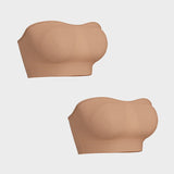 Sujetador bandeau sin costuras y sin tirantes: sin aros y antideslizante