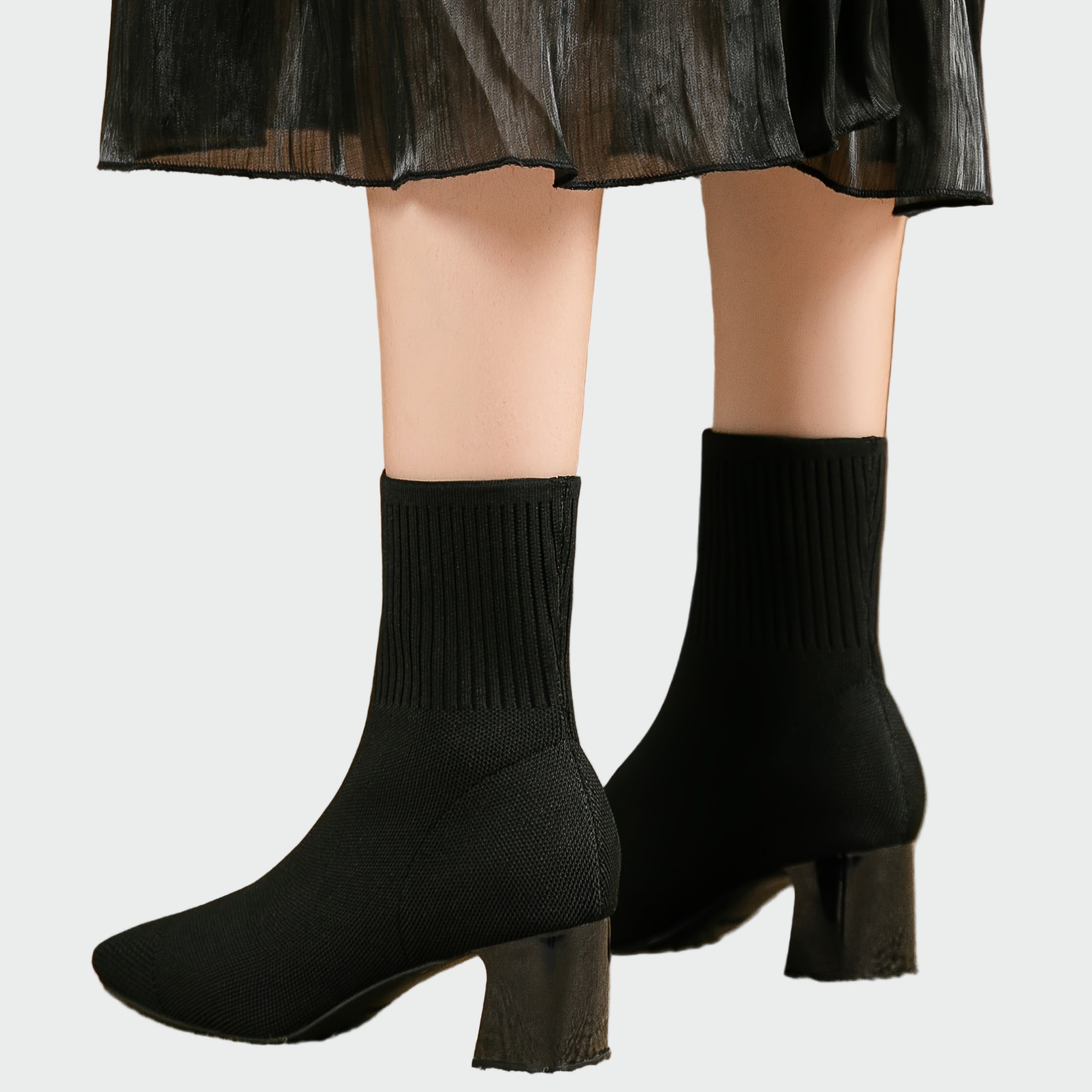 Alejandra | Botas Ortopédicas Tricotadas En Tono Beige Suave