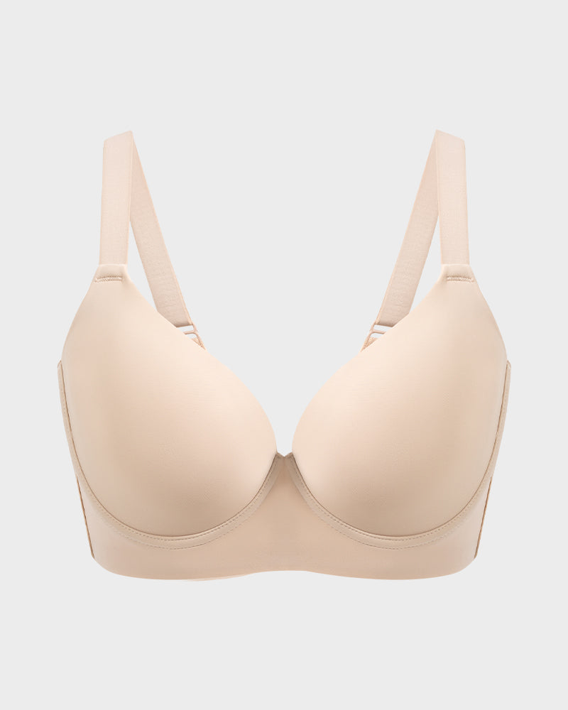 Sujetador Push-Up Plunge con espalda lisa