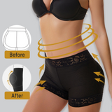 Shorts moldeadores de cintura alta con encaje