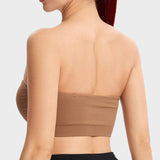 Sujetador bandeau sin costuras y sin tirantes: sin aros y antideslizante