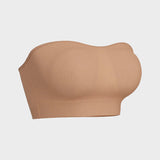 Sujetador bandeau sin costuras y sin tirantes: sin aros y antideslizante