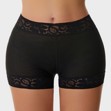 Shorts moldeadores de cintura alta con encaje