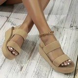 Imelda® | Casual Beach Sandals With Wedge Heels