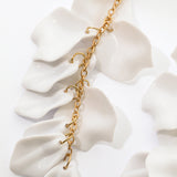 Pendientes de Gotas de Pétalos de Orquídea