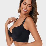 Sujetador push-up Yack Saint® con efecto alisador de espalda – Negro + Beige (pack de 2)