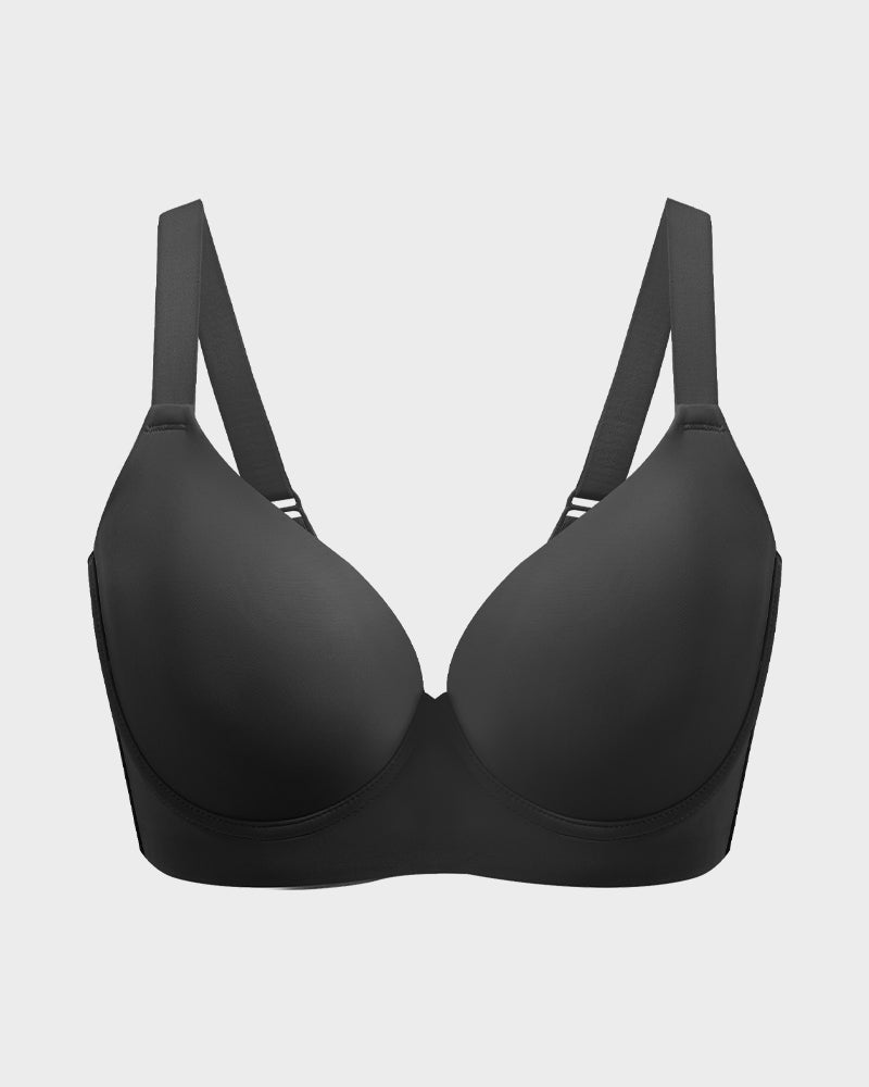 Sujetador Push-Up Plunge con espalda lisa