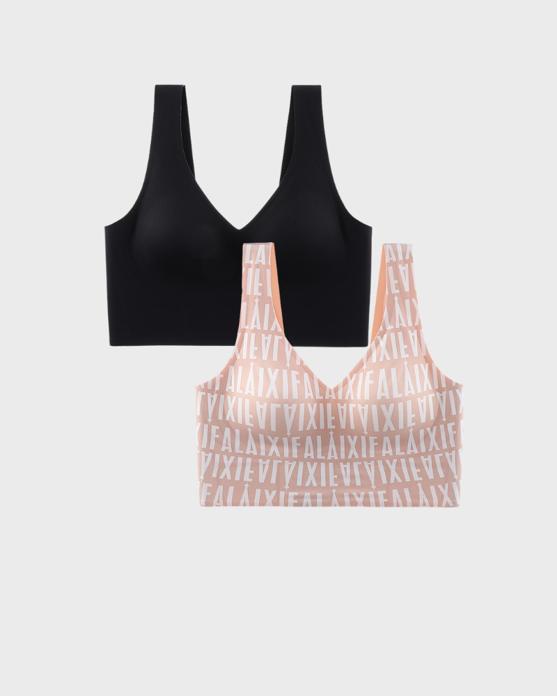Yack Saint® Sujetador deportivo sin tirantes con cuello en V y espalda lisa