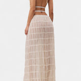 Eugenie Conjunto a Juego con Top Plisado y Falda