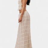 Eugenie Conjunto a Juego con Top Plisado y Falda