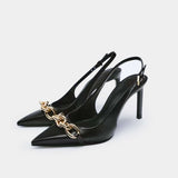 Tacones Metálicos con Cadena