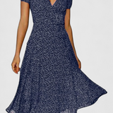 Nuria Vestido Midi Diario con Escote en V