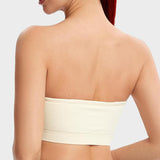 Sujetador bandeau sin costuras y sin tirantes: sin aros y antideslizante