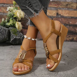 Lea® | Boho Style Wedge Sandals