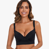 Sujetador de cobertura total Yack Saint® con alisador de espalda – Negro (2 unidades)