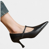 Zulema Tacones T-Bar Elegantes con Acabado Liso