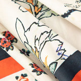 Arce Pantalones Rectos de Cintura Alta con Estampado Floral