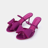 Tacones Puntiagudos de Cuero Sintético