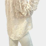 Prairie Camisa de Encaje Bordado