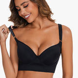 Sujetador push-up Yack Saint® con espalda alisadora – Negro