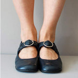 Karen® | Wedge Leather Orthopedic Buckle Sandals