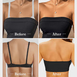 Sujetador bandeau sin costuras y sin tirantes: sin aros y antideslizante
