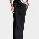 Fable Falda Maxi Utility de Diseño Liso y Estilo Pulido