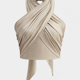 Lena Top Cruzado Sin Espalda con Nudo y Estilo Halter