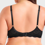 Sujetador push-up de encaje con tirantes – Sin relleno