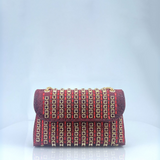 Estrella - Bolso bandolera con cadena elegante y diamantes de colores