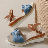 Julieta® | Stylish Knotted Wedge Sandals For Women