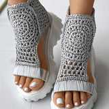 Juana® | Stylish Crochet Wedge Sandals For Women
