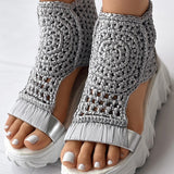 Juana® | Stylish Crochet Wedge Sandals For Women
