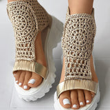 Juana® | Stylish Crochet Wedge Sandals For Women