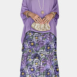 Caroline Vestido Maxi de Batwing con Estampado