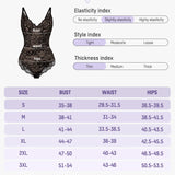 Body con escote en V profundo, tanga y efecto moldeador