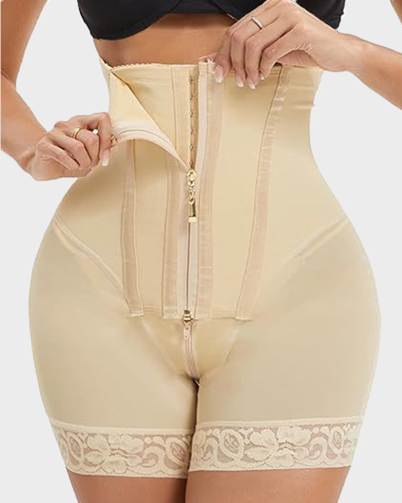 Pantalones cortos moldeadores con doble compresión y cintura alta