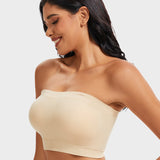Sujetador bandeau sin costuras con cobertura total