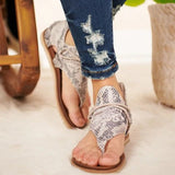 Casandra® | Boho Animal Print Sandals
