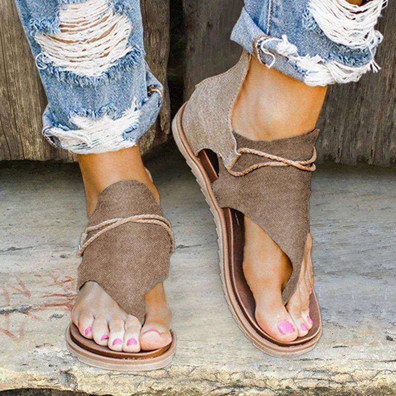 Paula® | Boho Animal Print Sandals