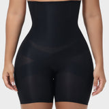 Pantalones cortos moldeadores de compresión cruzada de cintura alta: para una silueta más estilizada y suave.