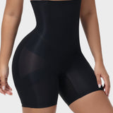 Pantalones cortos moldeadores de compresión cruzada de cintura alta: para una silueta más estilizada y suave.