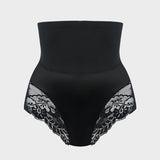 Braguitas moldeadoras de encaje sin costuras y cintura alta (paquete de 3)