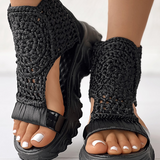 Xaviera® | Elastic Knit Sandals