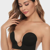Sujetador push-up sin tirantes con escote profundo