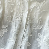 Prairie Camisa de Encaje Bordado