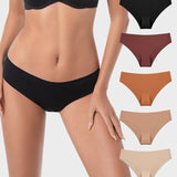 Braguitas sin costuras Ice-Silk Low-Rise para mujer (paquete de 5)