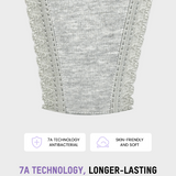 Tangas sin costuras con cintura baja y encaje (paquete de 3)